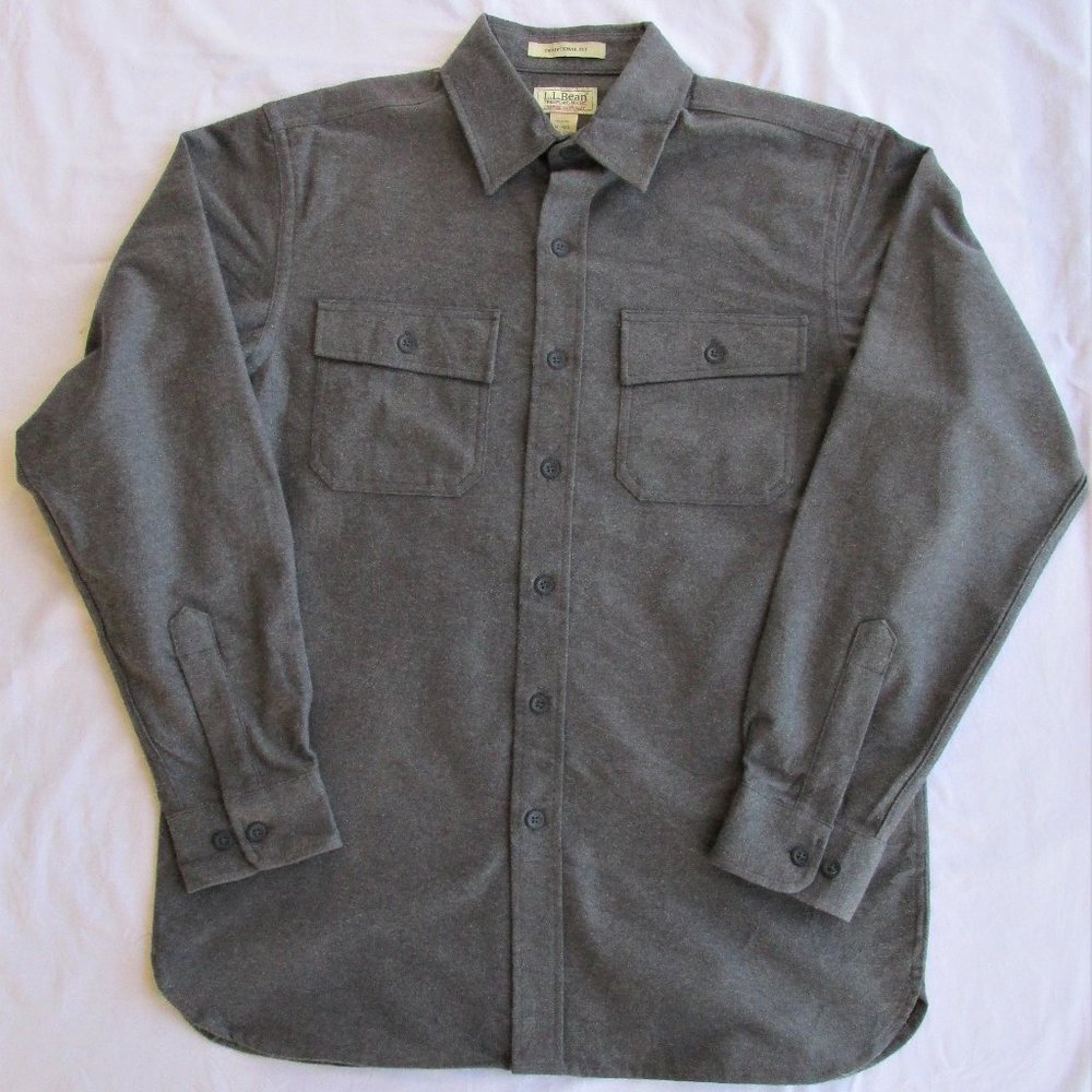 L.L. Bean Men's Cotton Chamois Shirt Size Medium